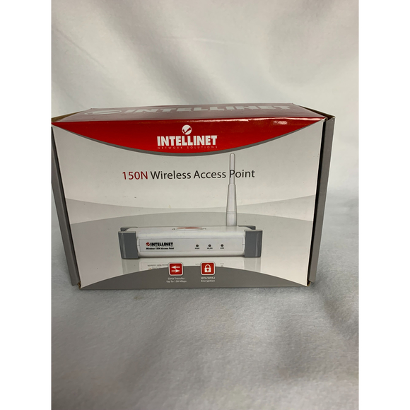 New Intellinet Wireless 150N Access Point with 3dBi Detachable Dipole Antenna - Picture 1 of 4